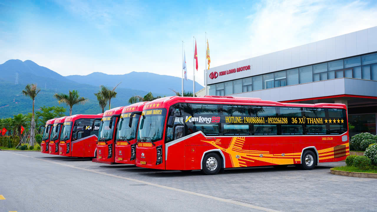 Đội xe Kim Long 99 tuyến Quảng Ninh Ninh Bình